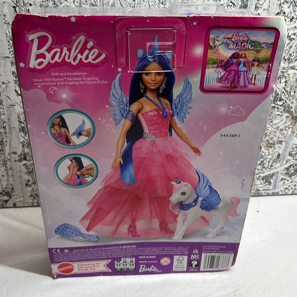 BARBIE UNICORN TOY, 65TH ANNIVERSARY DOLL HRR16 Ages 3+ - Picture 8 of 10
